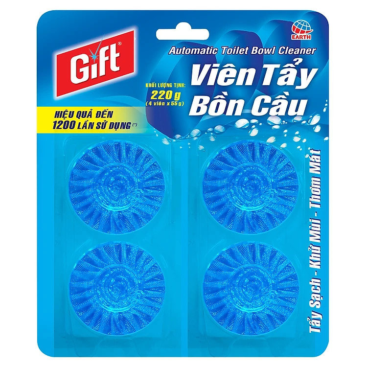 Viên tẩy bồn cầu Gift_ Vỉ 4 viên