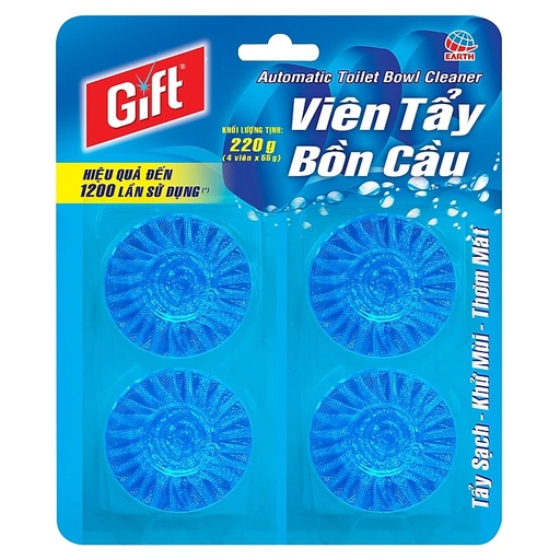 Viên tẩy bồn cầu Gift_ Vỉ 4 viên
